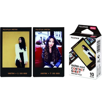 Fujifillm Instant Mini 12 11, 9, 8, 7s Camera 10-30 Sheets Instax Mini Contact Sheet Frame Film SP-1/2 Printer, Link EVO