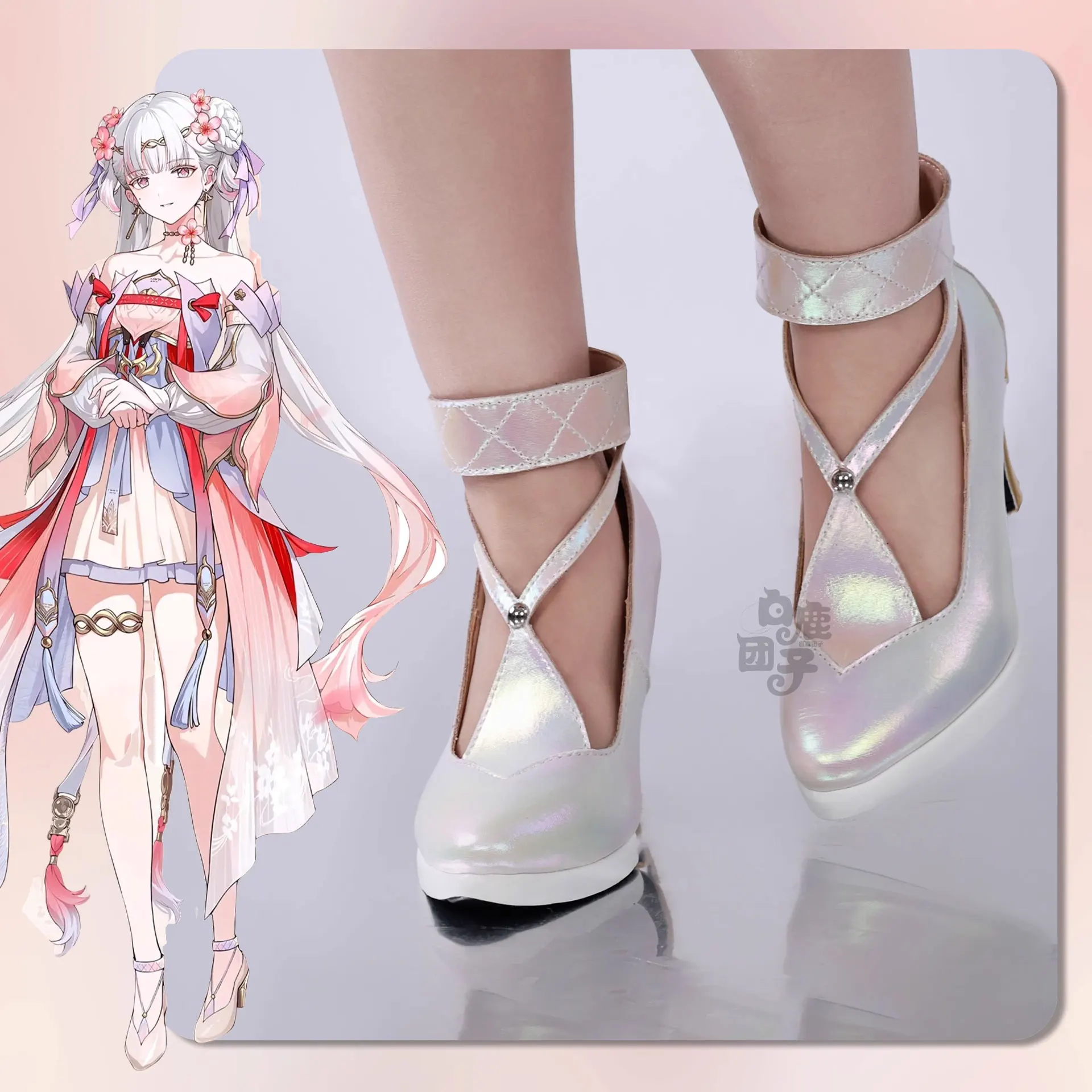 

Wuthering Waves Jinhsi Cosplay Shoes Anime Chinese Style Halloween for Game