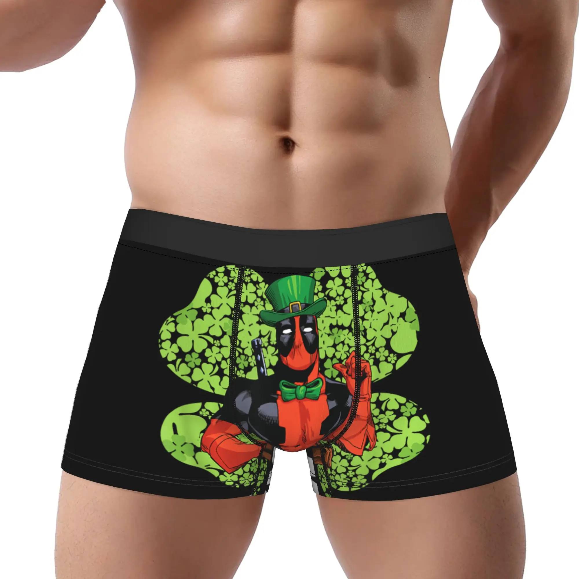

Happy Deadpool adults 18 plus boxers Marvel Underpants Homme Panties Male Underwear Ventilate Shorts Boxer Briefs