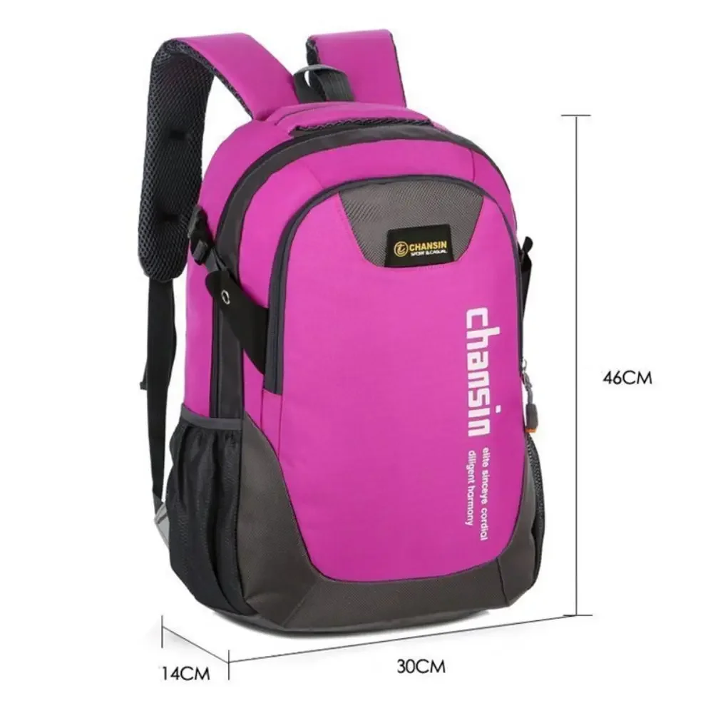 Waterproof Oxford Shoulder Backpack Wear-resistant Lightweight Outdoor Sports Bag Portable Knapsack Large Capacity