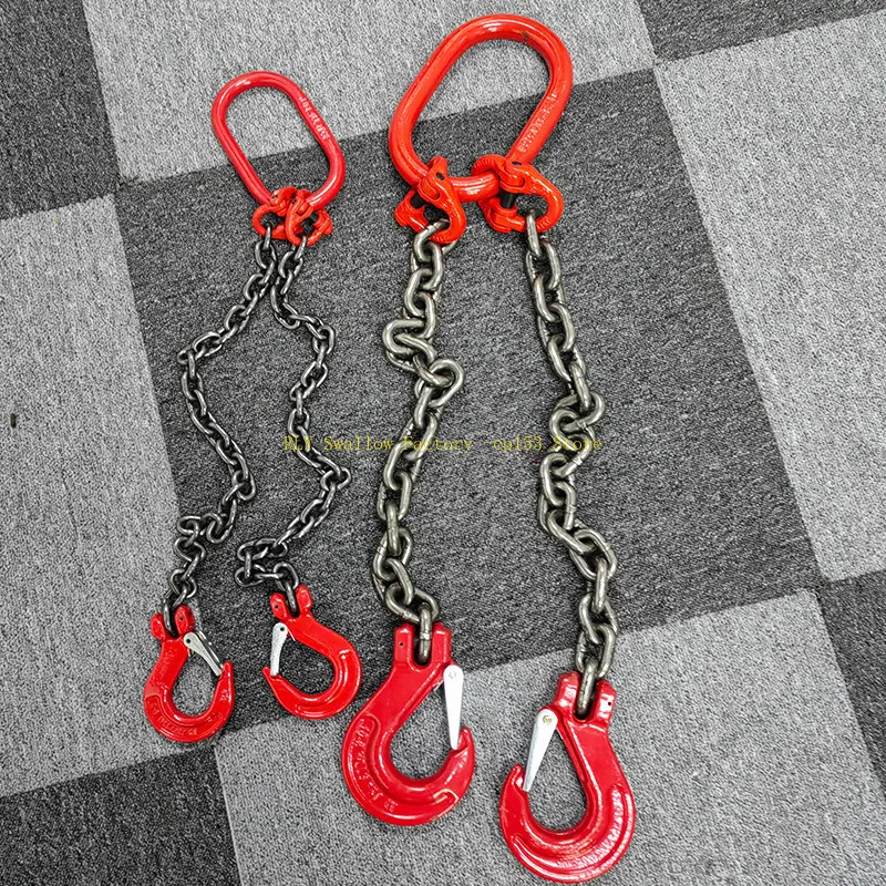 Double Hook Lifting Chain Rigging Mould Double Chain Hook Driving Crane
