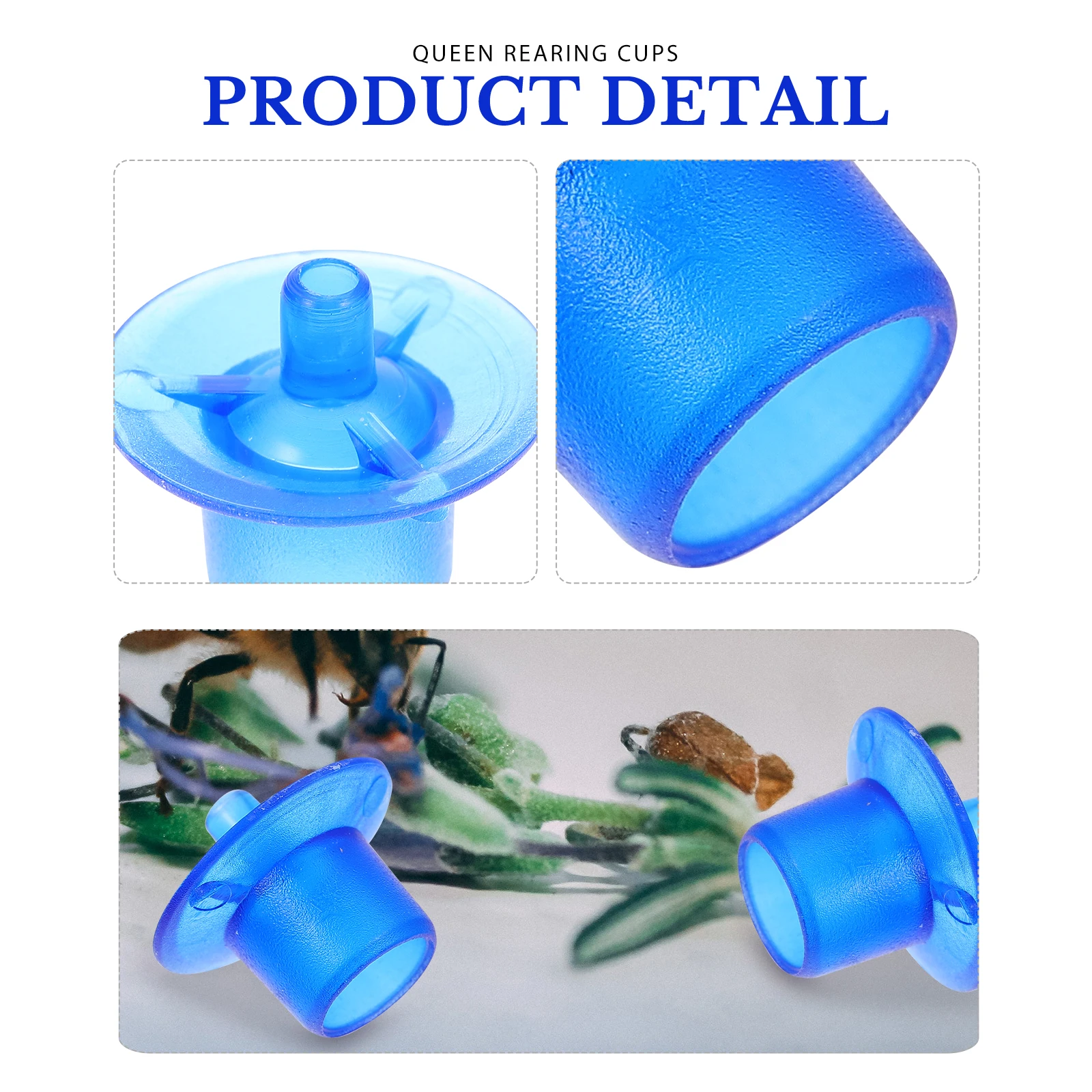 

100pcs Breeding Cups Safe Material Beekeeping Tools Bee Breeding Cups Bee Rearing Equipment Storage Solution