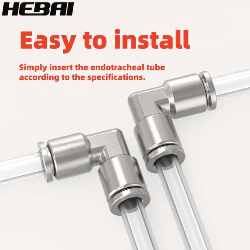 HEBAI PV Type 304 Stainless Steel Quick Connect Fitting, Pneumatic Air Hose Coupler Adapter for 4/6/8/10/12/14/16mm OD Tube