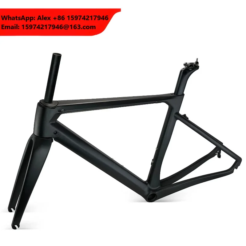 New Arrival Carbon Road Ebike Electric Frame With Flat Mount Disc Brake
