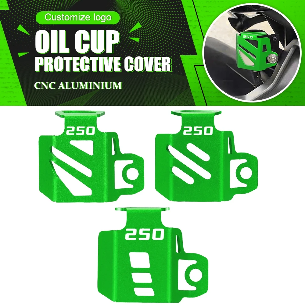 

For KAWASAKI Ninja 250 250SL Z250 400 650 1000 Motorcycle Rear Brake Fluid Reservoir Guard Oil Cup Cover Protector Accessories