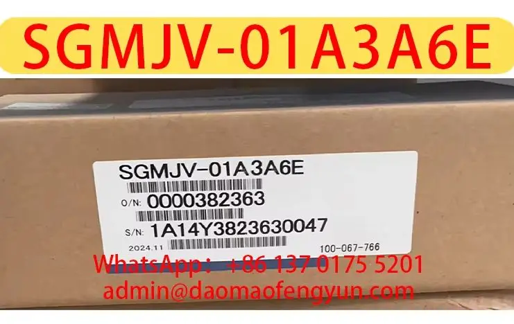 SGMJV-01A3A6E Brand New Servo Motor Original Genuine，SGMJV 01A3A6E，Fast shipping