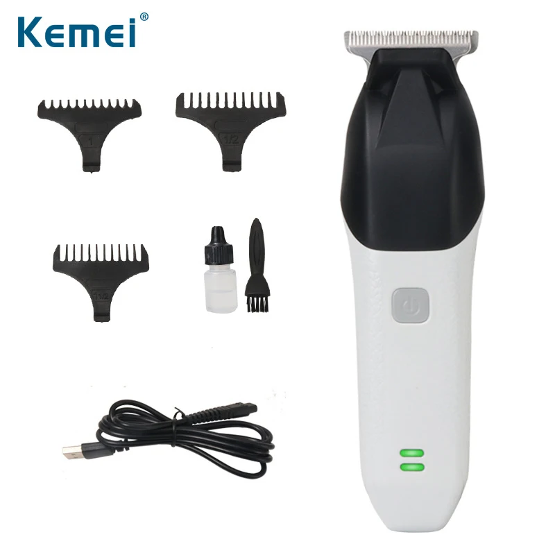ماكينة قص شعر كهربائية قابلة لإعادة الشحن من Kemei ، حلاق ، 0 ، تي بليد ، ماكينة تشذيب شعر ، نقش ، ماكينة قص شعر احترافية ، لاسلكية #6