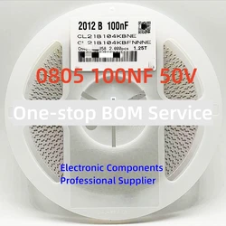 2000 pz/reel SMD Chip condensatore 0805 2012 104K 0.1UF 25V 50V 2012 100NF 10% 50V muslimexayb