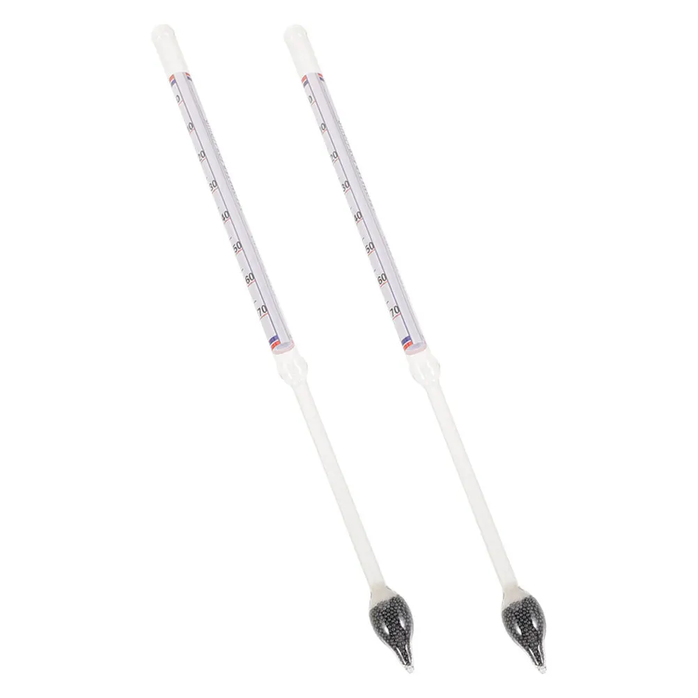 2Pcs Sugar Hydrometer Density Meter for Maple Syrup Brewing Alcohol Fermentation Liquid Specific Gravity Measurement Tool Kit