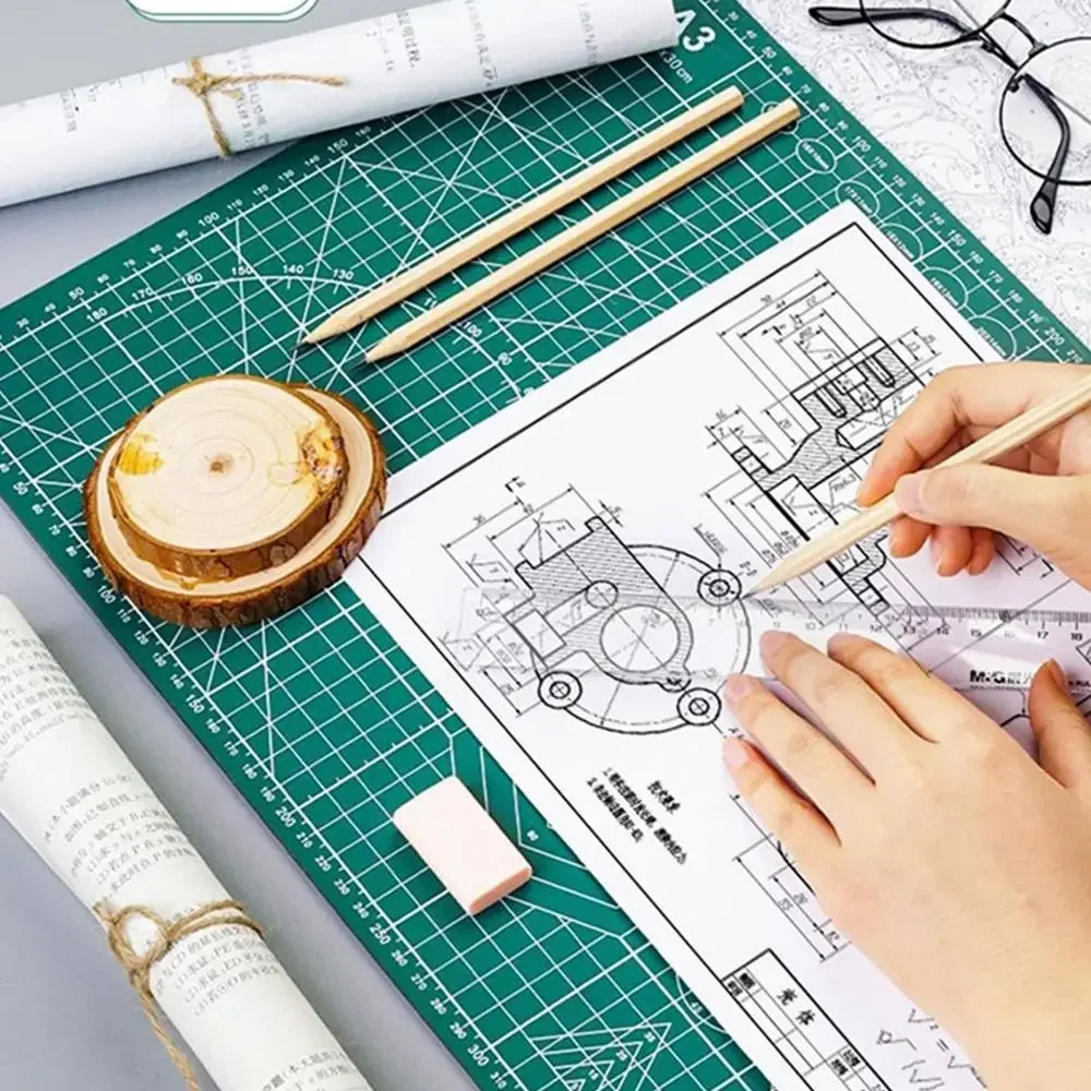 Multifunctional PVC Paper Cutting Pad A1/A2/A3/A4/A5/A6 Grid Line Cutting Board Self-healing Manual Cutting Mat DIY Art Carving