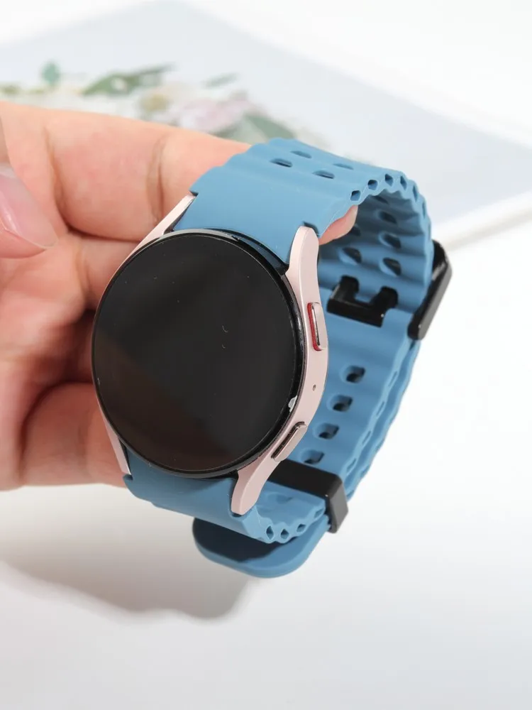 Band für Samsung Galaxy Watch 7/6/5 Pro/4 Classic 40 mm 44 mm No Lücken Sport atmungsaktives Handgelenk Correa Armband Galaxy Watch 7 Armbänder
