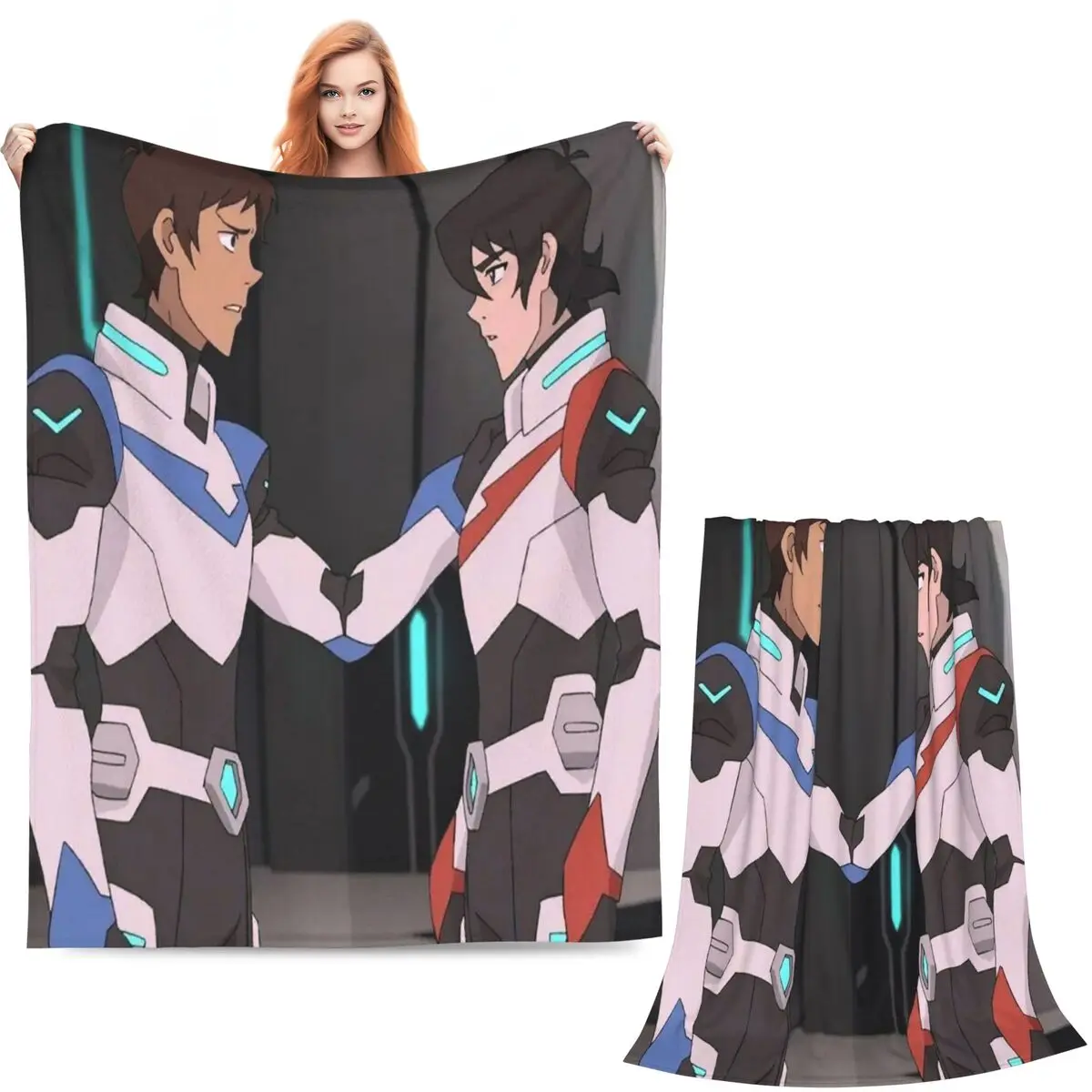 Voltron Legendary Defender Keith Lance Anime Blankets Soft Warm Flannel Throw Blanket Plush for Bed Picnic Travel Home Couch