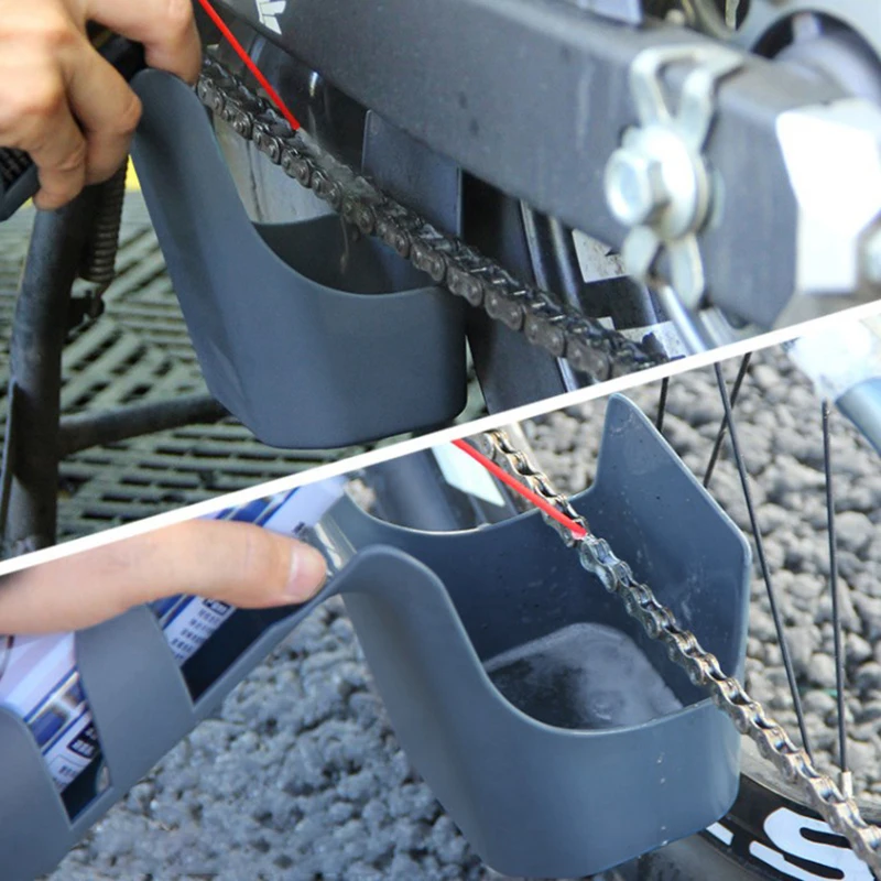 Caja de Herramientas de almacenamiento de aceite para bicicleta y motocicleta, agente de limpieza de cadena, herramienta antipulverización de aceite