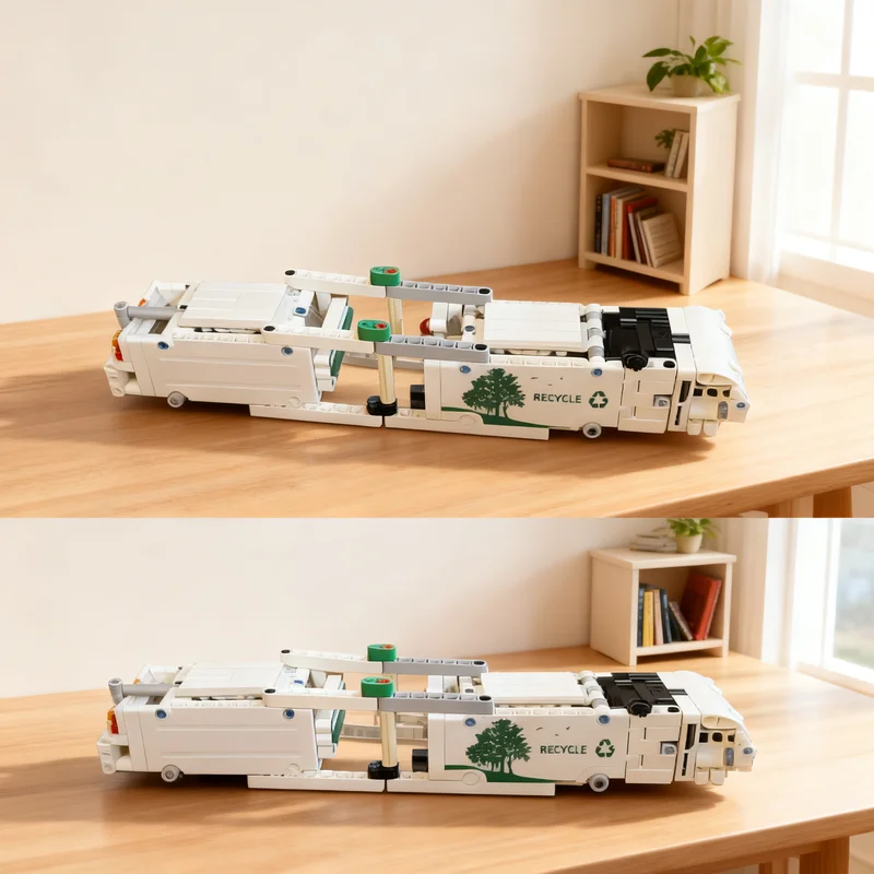 245pcs MOC Technical Articulated Bus-42167 Model Building Blocks Christmas Gift Collection Birthday Display Creative Brick Craft