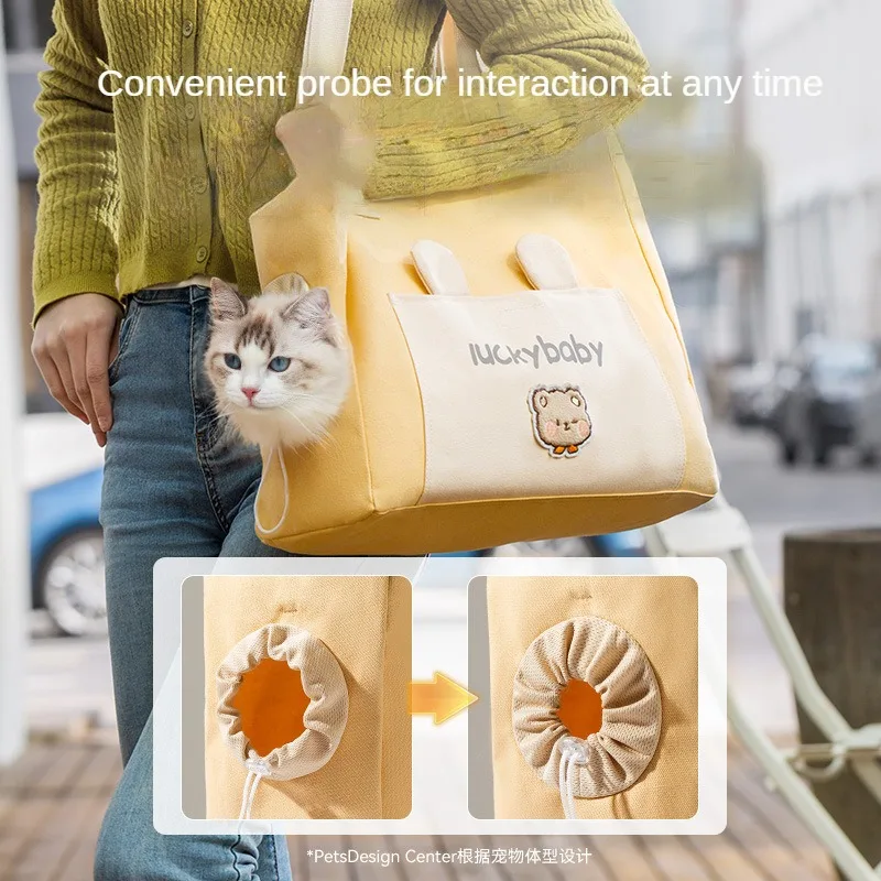 Portable Pet crossbody Shoulder Bag with Breathable Outdoor Travel Puppy Dog Cat Carrier for Small Dogs Cats Handbag Slings Bags