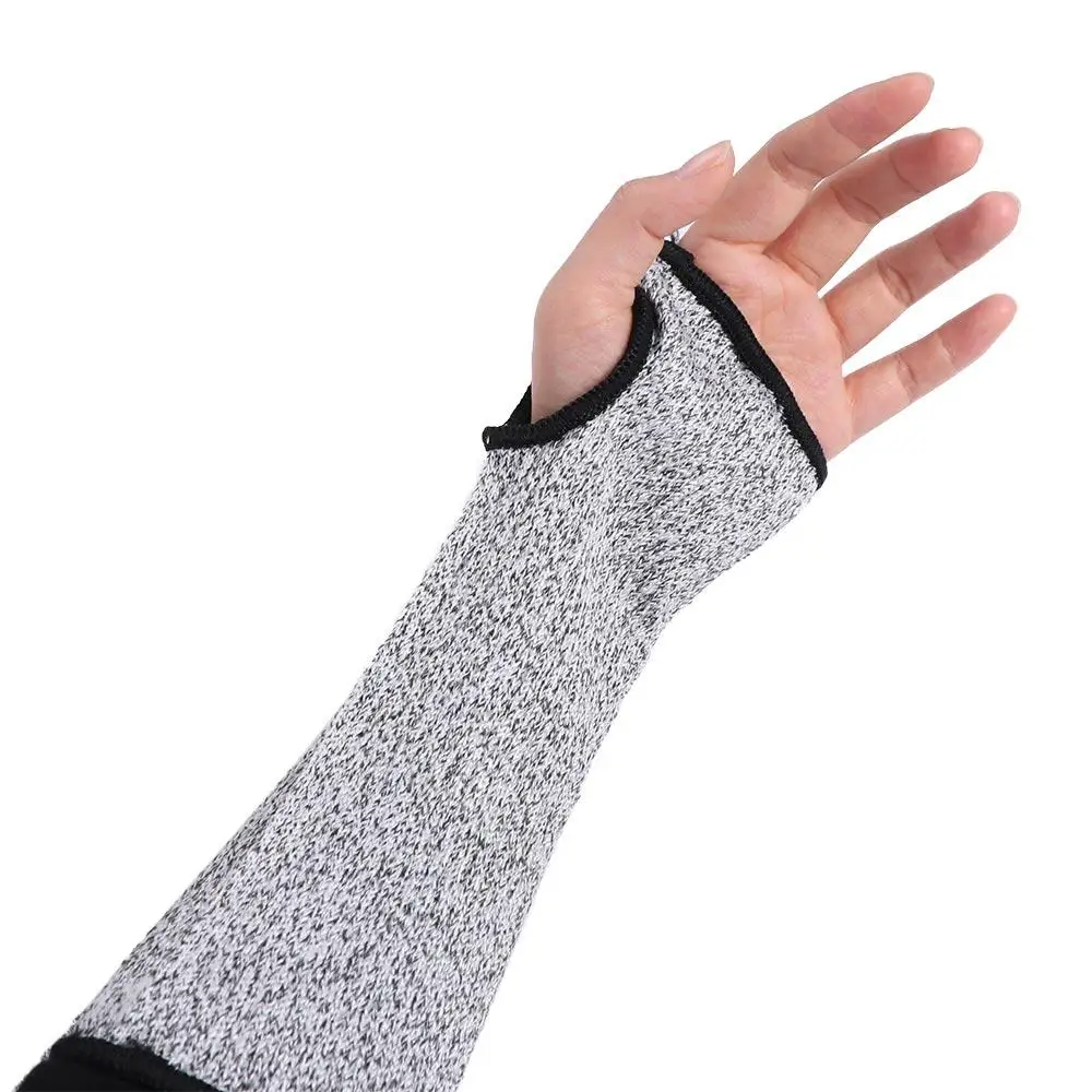 Thumb Hole 5 HPPE Cut-resistant Arm Sleeve Bite Proof Cut Resistant Safety Protecter Arm Sleeve Anti Abrasion