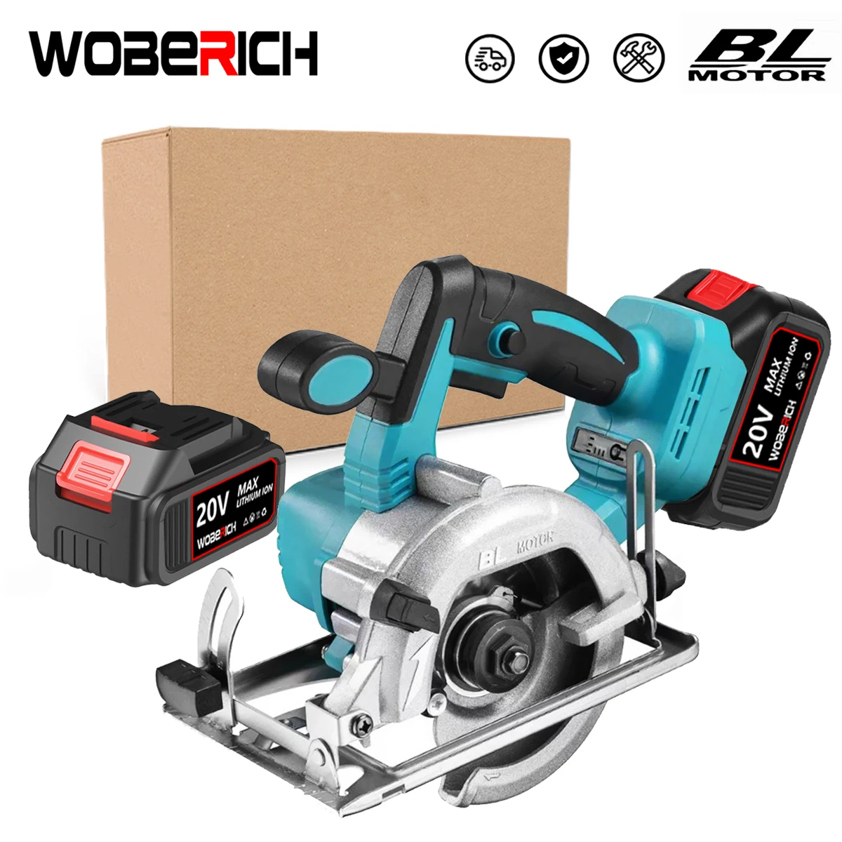 

5-inch Brushless Electric Circular Saw 125mm Adjustable Cordless Chainsaw Woodworking Cuttiing Tool for 18V Makita Battery