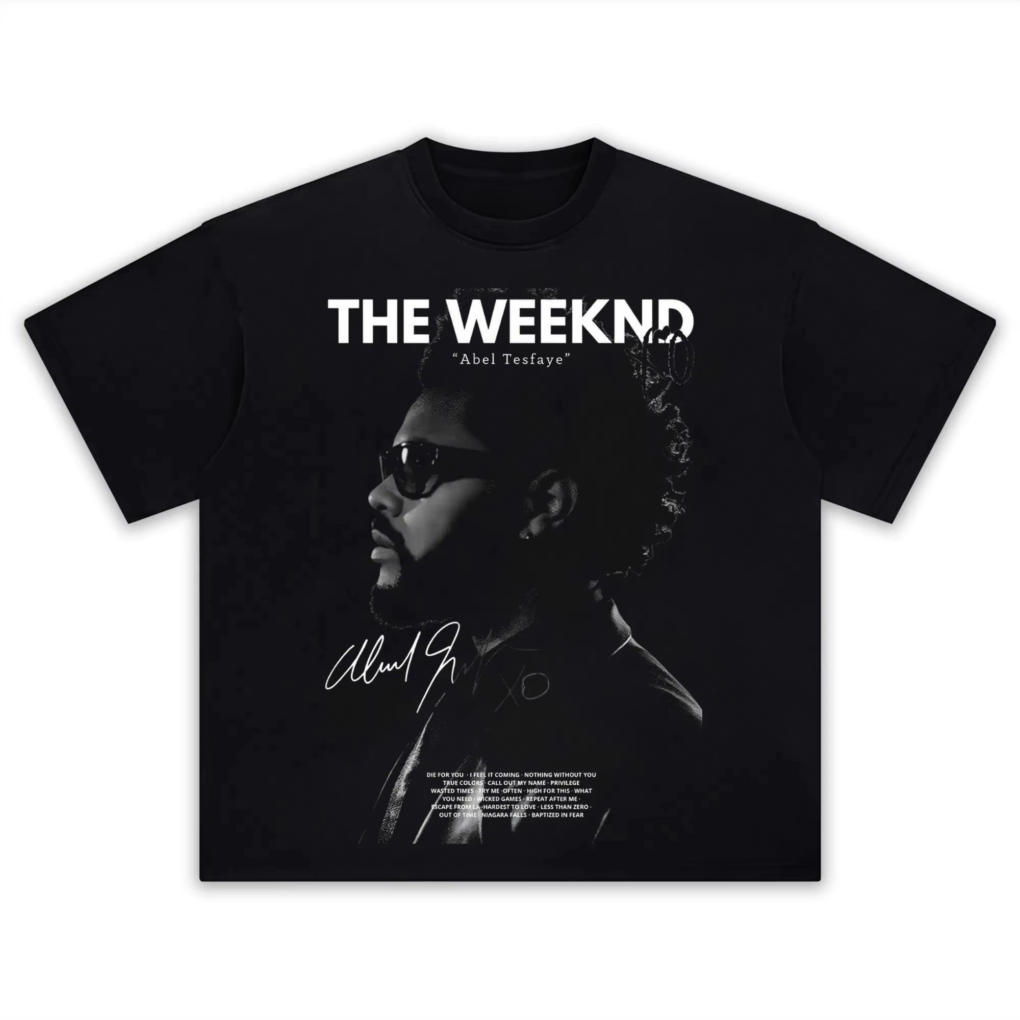 Hot Sale The Weeknd Abel Tesfaye Graphic Print T-Shirt Men Women Loose Casual Oversized Streetwear Short Sleeve Summer New Tee