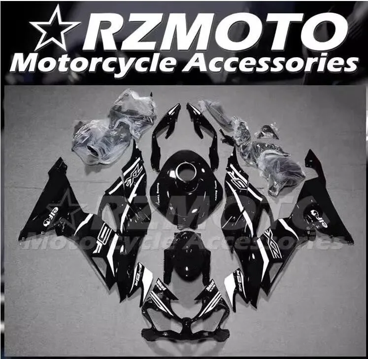 4Gifts New ABS Fairings Kit Fit For Kawasaki ZX-6R ZX6R 2019 2020 2021 2022 2023 636 19 20 21 22 23 Bodywork Set Black + Tank