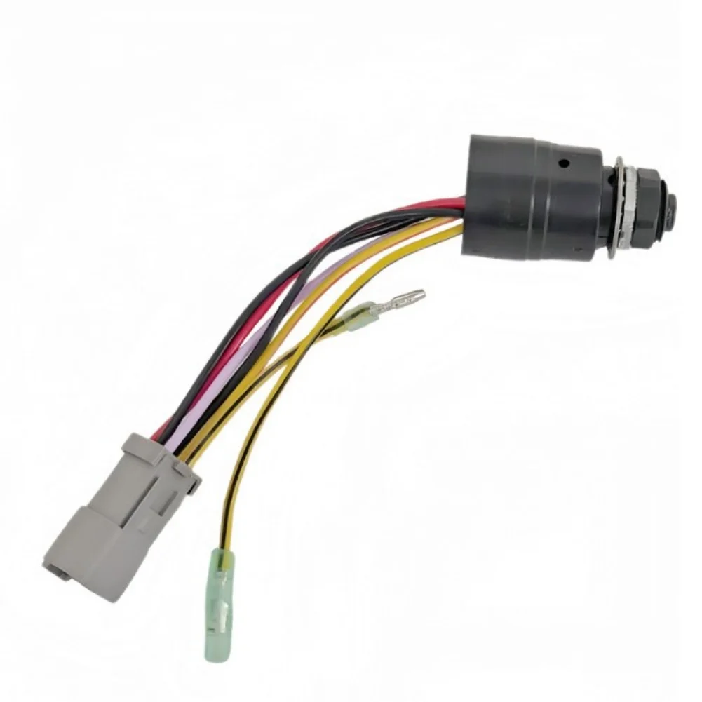 129572 Ignition Switch For Boats With 2 Keys, 3 Position 6 Wire Connector, Direct Replacement Marine Accessory