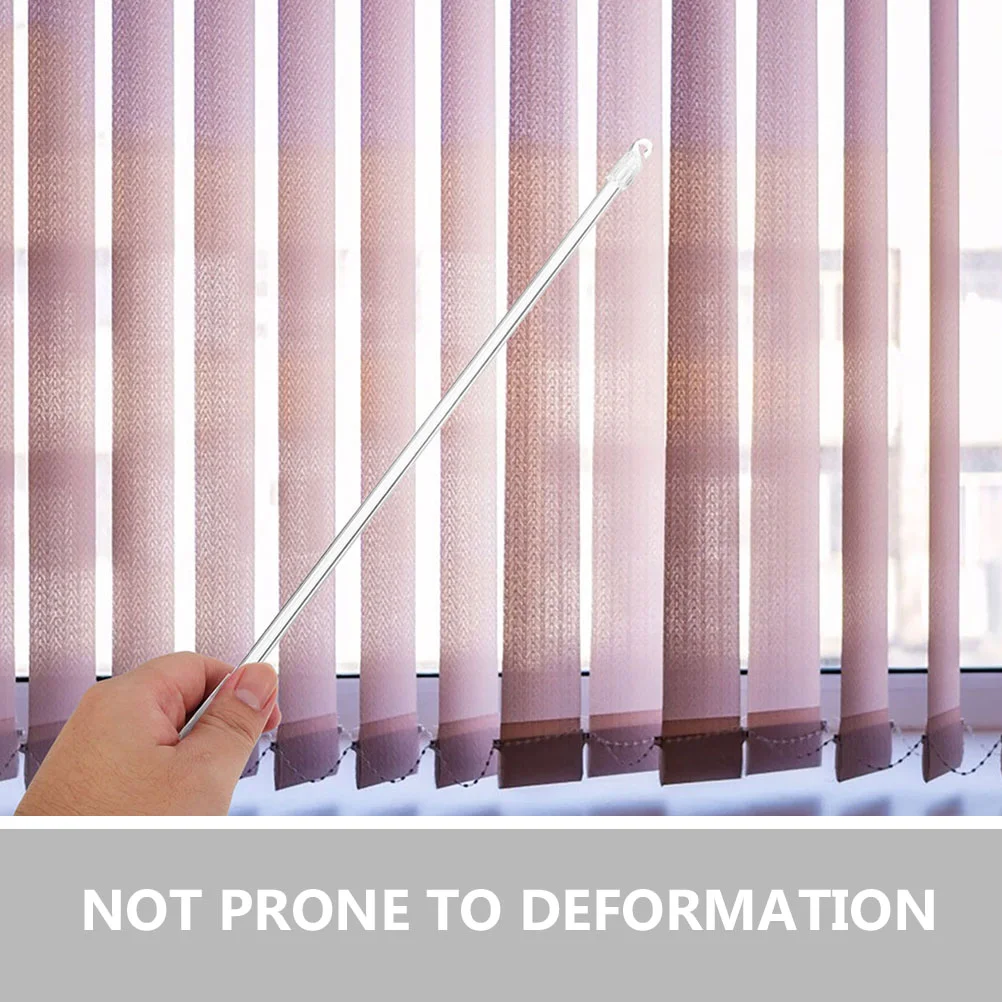 2 Pcs Venetian Blind Rotor Vertical Window Wand Long Rod for Turn Blinds Household Pp Stick with Hook