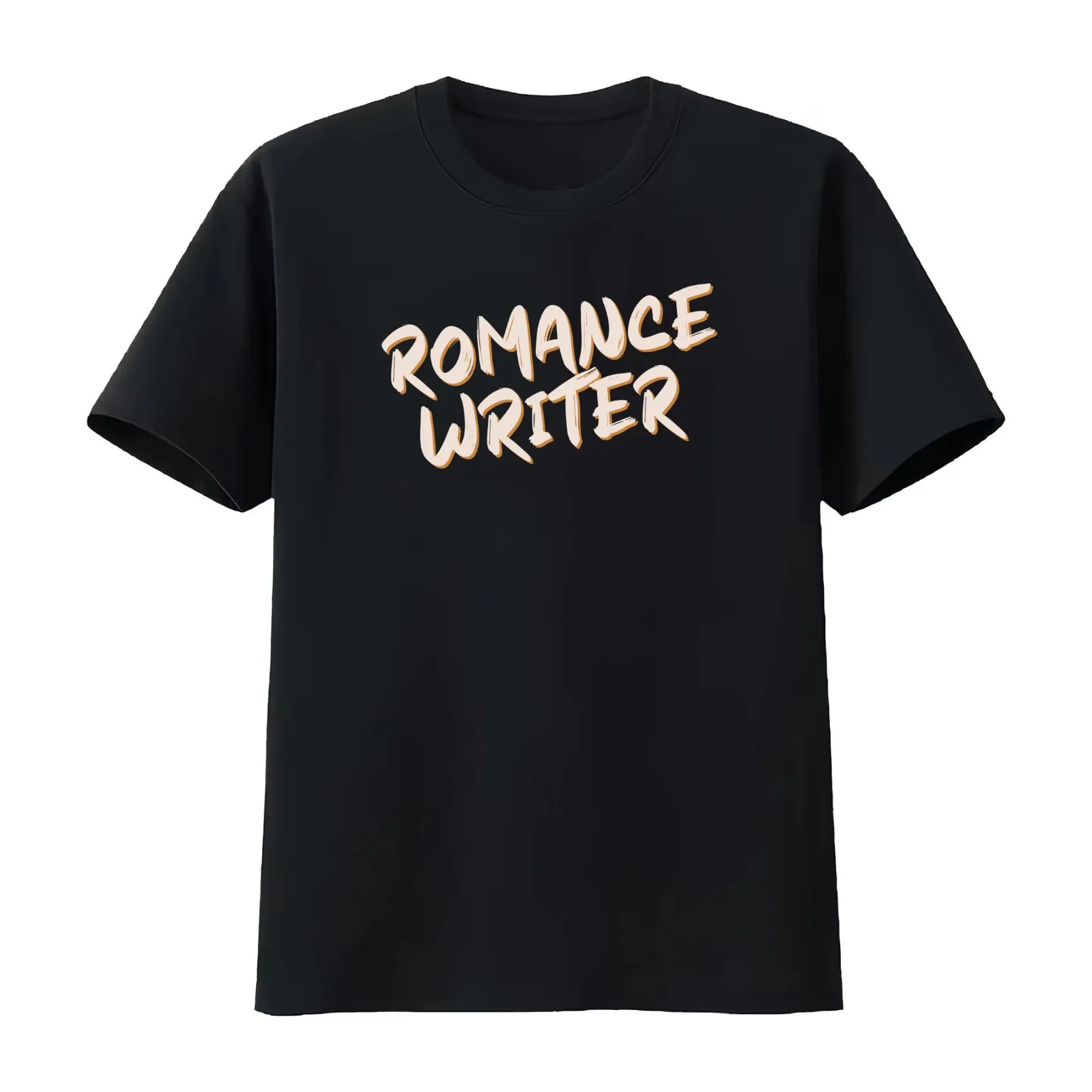 Romance Writer Fall Vibes T-Shirt Summer Casual Cotton Tee Oversized Streetwear Tops Vintage Graphic Print Unisex Men Women