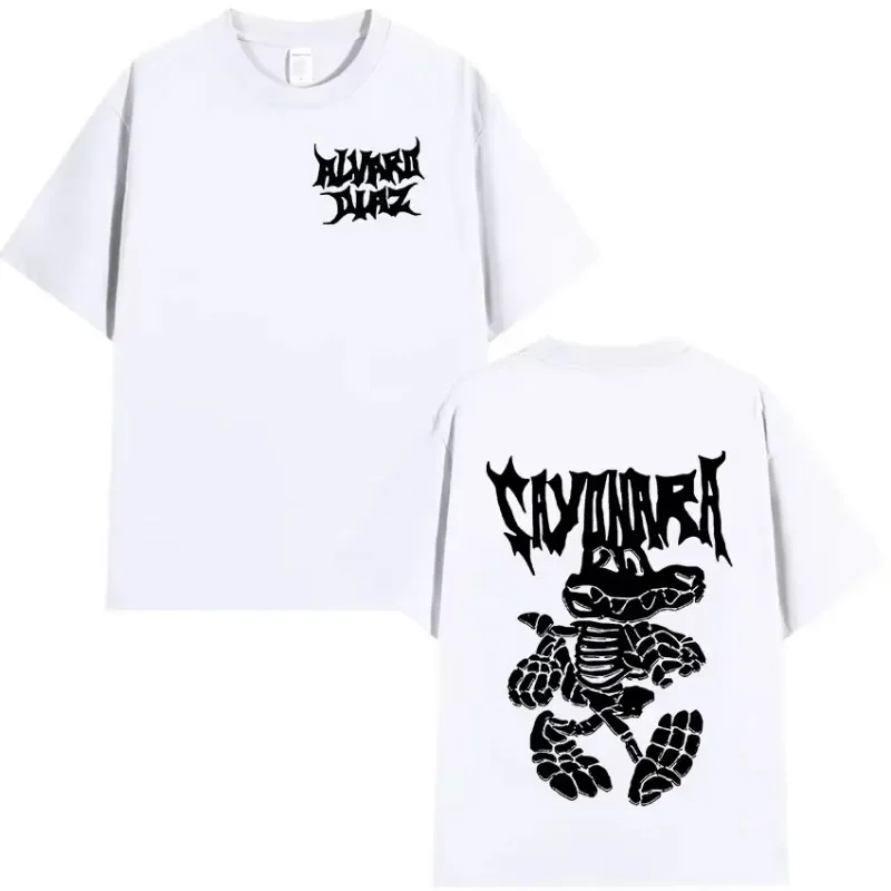 تي شيرت برسومات ألبوم Alvaro Diaz Sayonara الجديد، تي شيرت نسائي بأكمام قصيرة على الطراز القوطي الهيب هوب، تي شيرت ريترو، ملابس الشارع