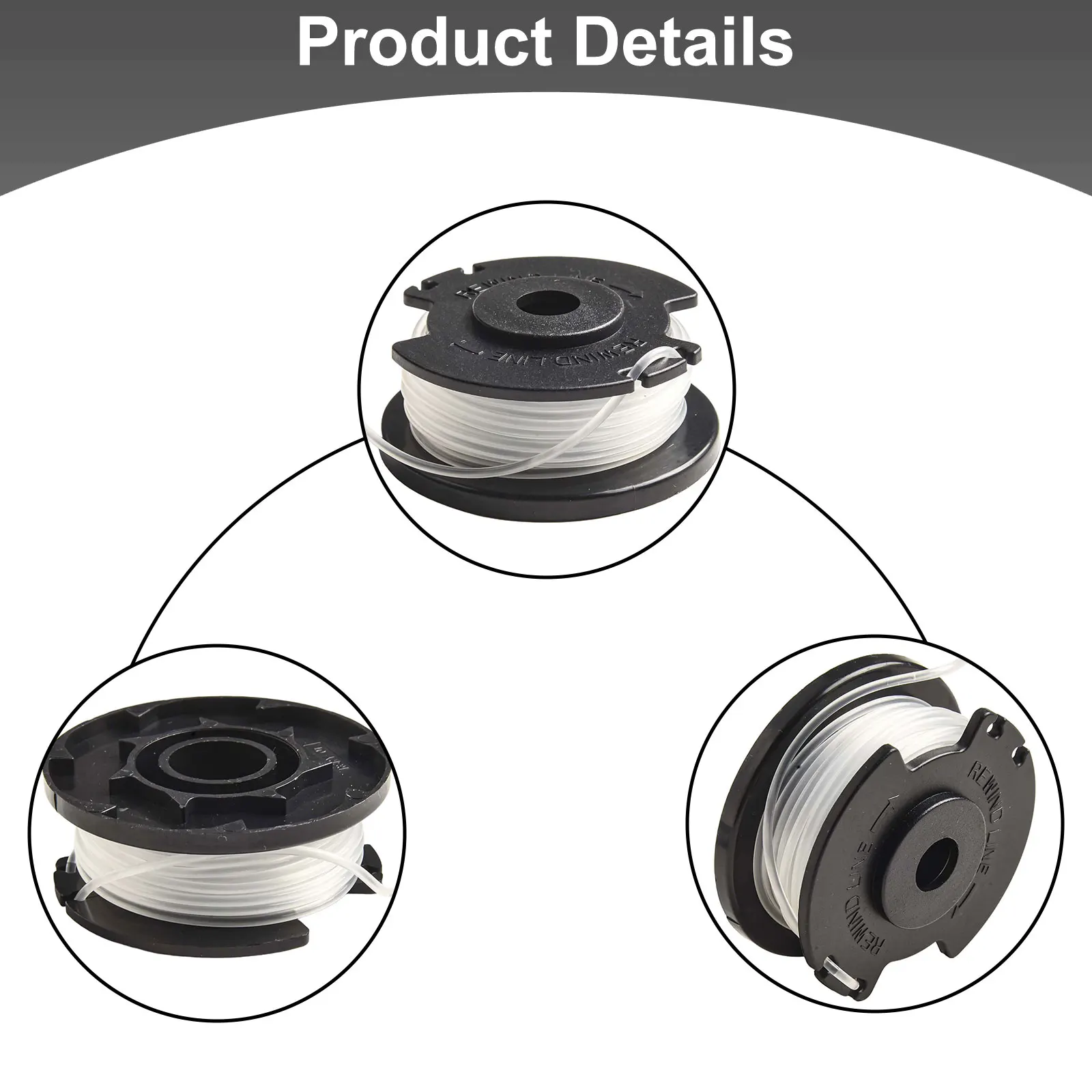 3 قطعة بكرة خط الاستبدال لـ Einhell GE-CT 18/28 Li اللاسلكي العشب الانتهازي اكسسوارات حديقة أداة السلطة جزء