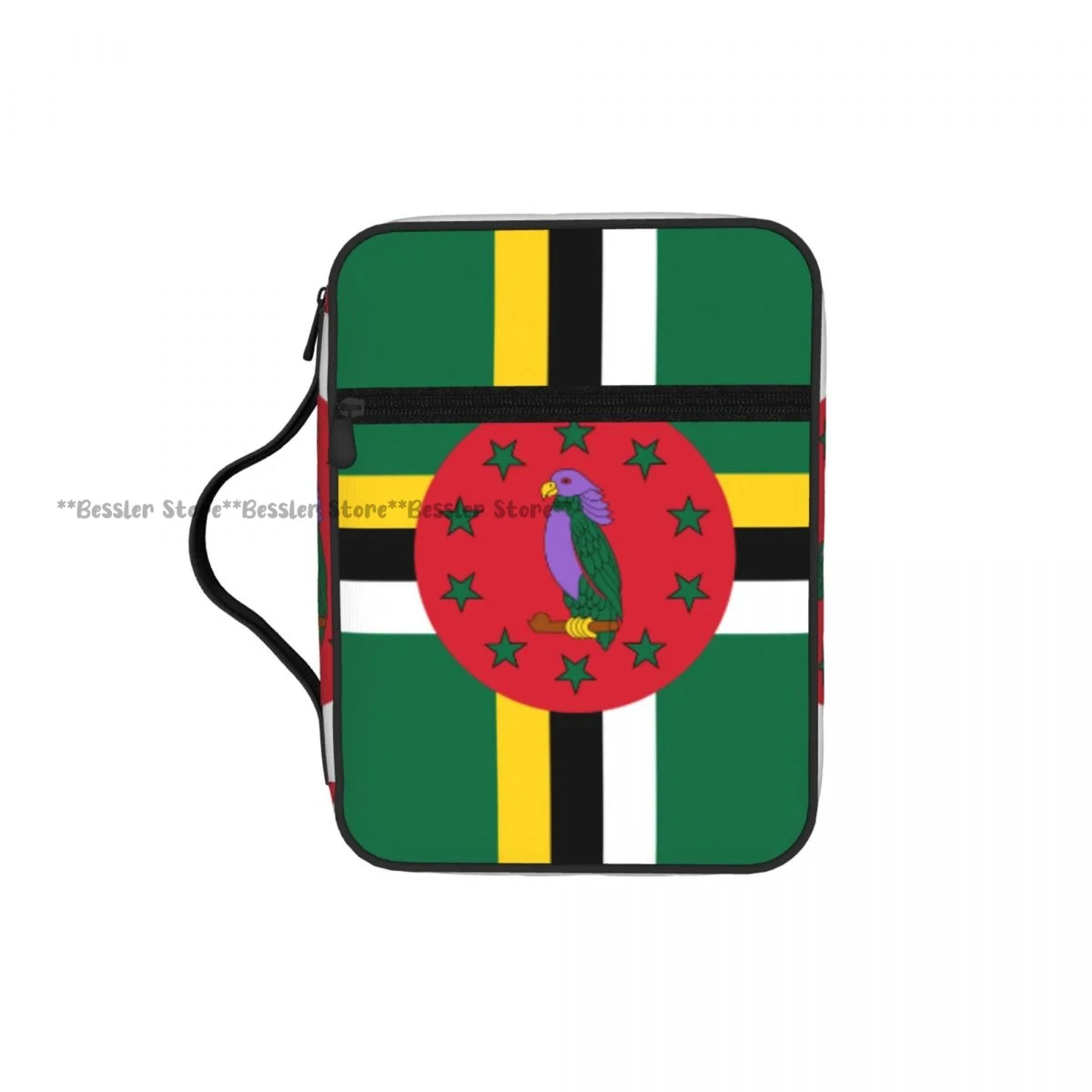 

Сумка для хранения молитвенных книг, защитный чехол для Библии, с флагом Доминики, церковная молитвенная сумка, чехол для книг на молнии