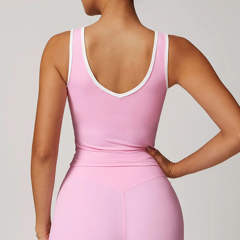 Women Underwear Backless Sports Bra Push Up Sport Bra Top Yoga Gym Crop Top Brassiere Fitness Top Sport Breathable Workout Bras image 4