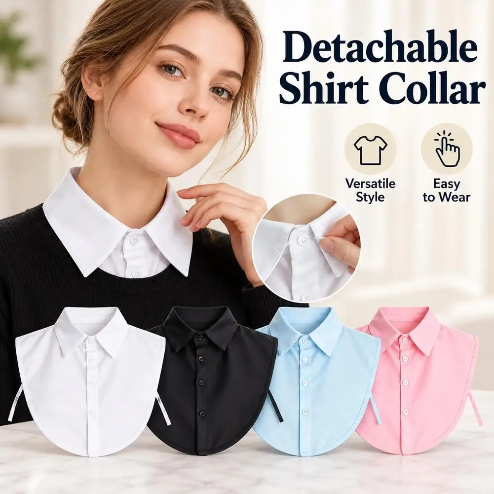 Korean Style Women Detachable Shirt Collar Versatile False Collar Sweater Decorative Lapel Blouse Accessories Fashion