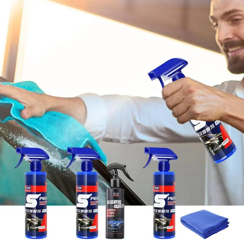 

Automotive Ceramic Coating Spray Automobile Quick Acting Ceramic Coating Agent Universal Ceramic Nano Coating Wax Spray For Cars