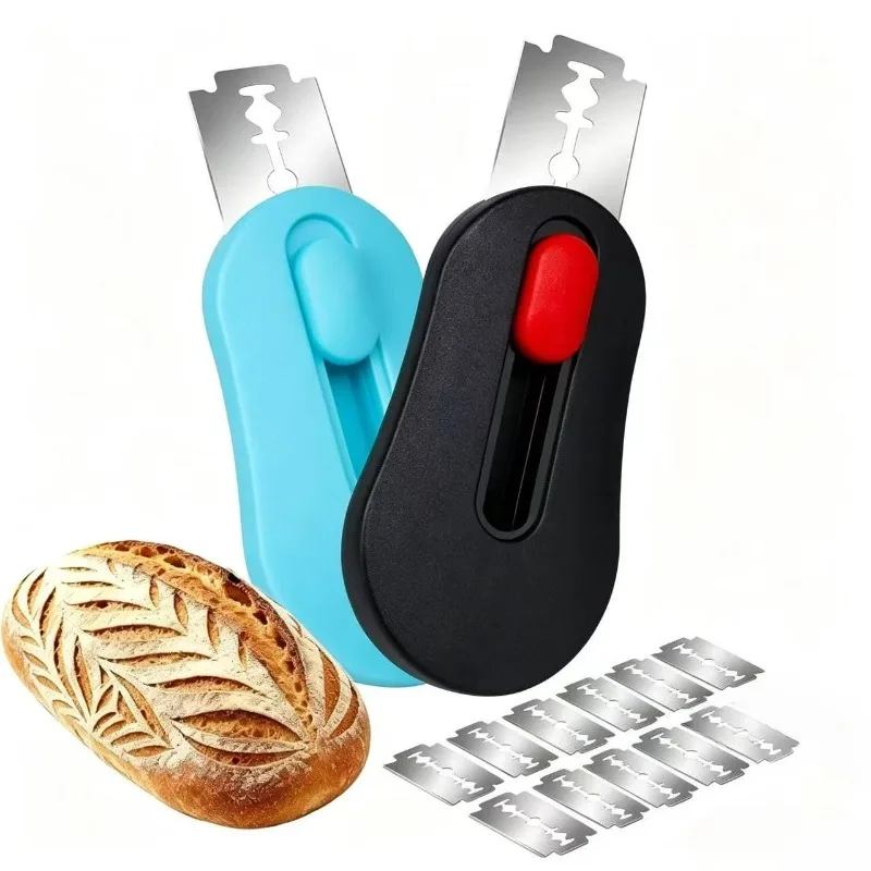 Extractable & Magnetic Bread Scoring Tool,Scoring Knife for Bread Baking,Bread Razor for Homemade Bread,Includes 10 Razor Blades