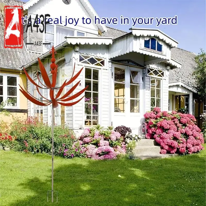 

A43F-Wind Sculpture Spinner Reflective With Ground Plug Art Crafts, For Yard Garden Outdoor