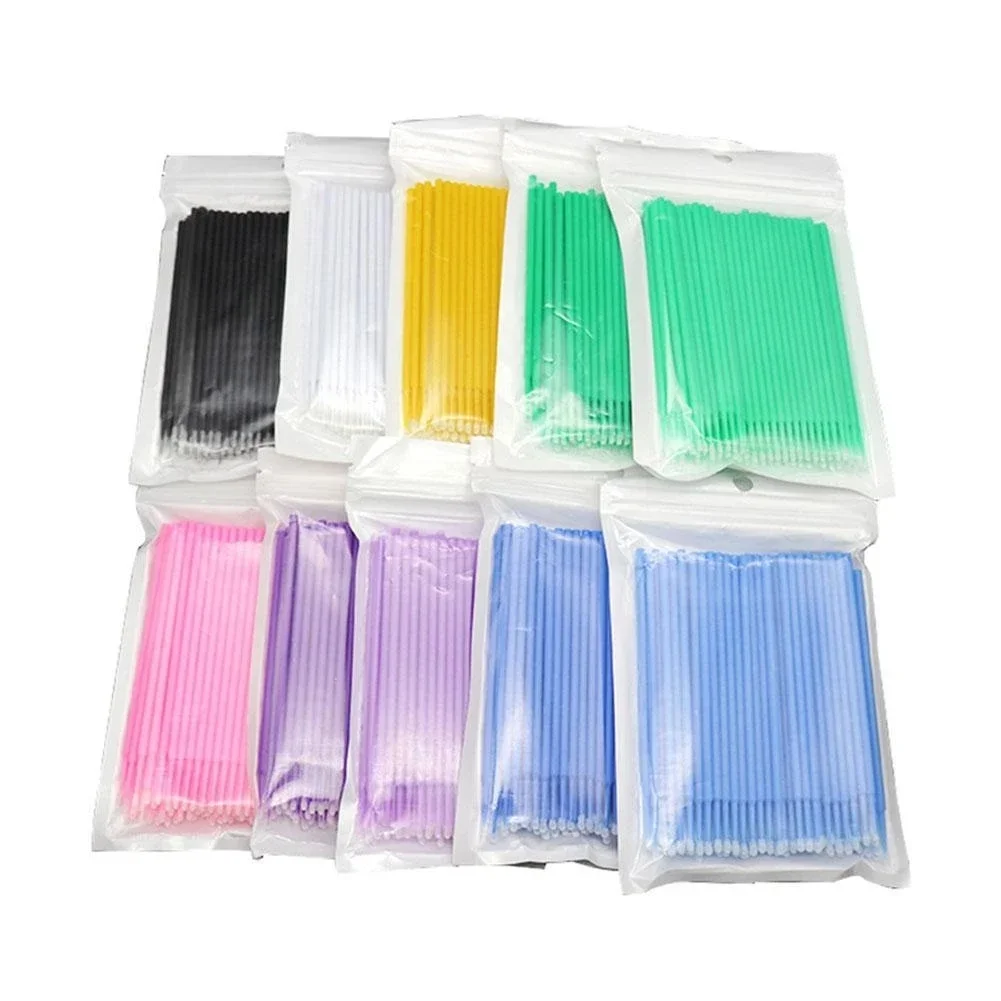 100PCS/Set Car Detailing Brush Car Maintenance Tool Brushes Paint Touch-up Yellow Pen Small Tip Accessories Auto Mini Head Brush