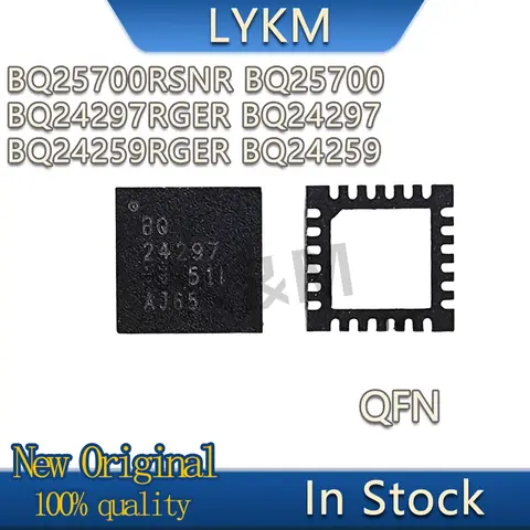 QFN 배터리 관리 칩 재고, BQ25700RSNR, BQ25700, BQ24297RGER, BQ24297, BQ24259RGER, BQ24259, 2 개, 신제품