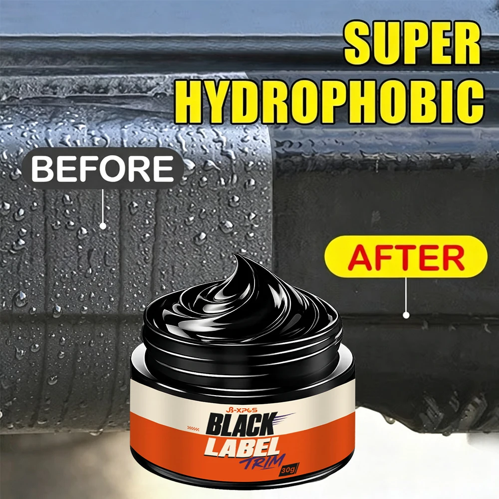High Concentration Car Plastic Restorer, Restore Deep Black Gloss To Faded Trim Shield for All Exterior/Interior Surfaces YT2046