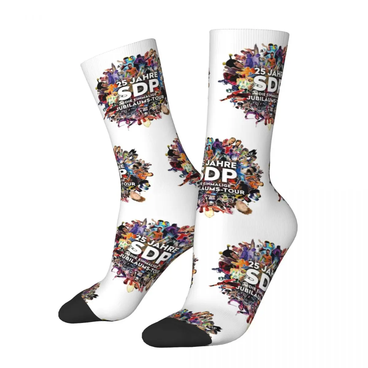 

Sdp Band Music Singer 2024 Tour Hip Hop Accessories Men Women Socks Non-slip High Quality Middle Length Socks Cute Gift Idea