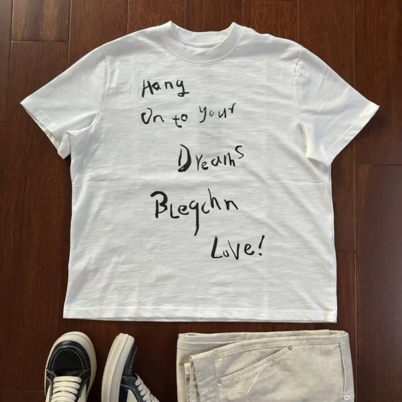 

Breathable Cotton Crew Neck T-Shirt Men Women Summer Fashion Printed Fast Drying Street Wear Casual Slim Fit Trendy Top