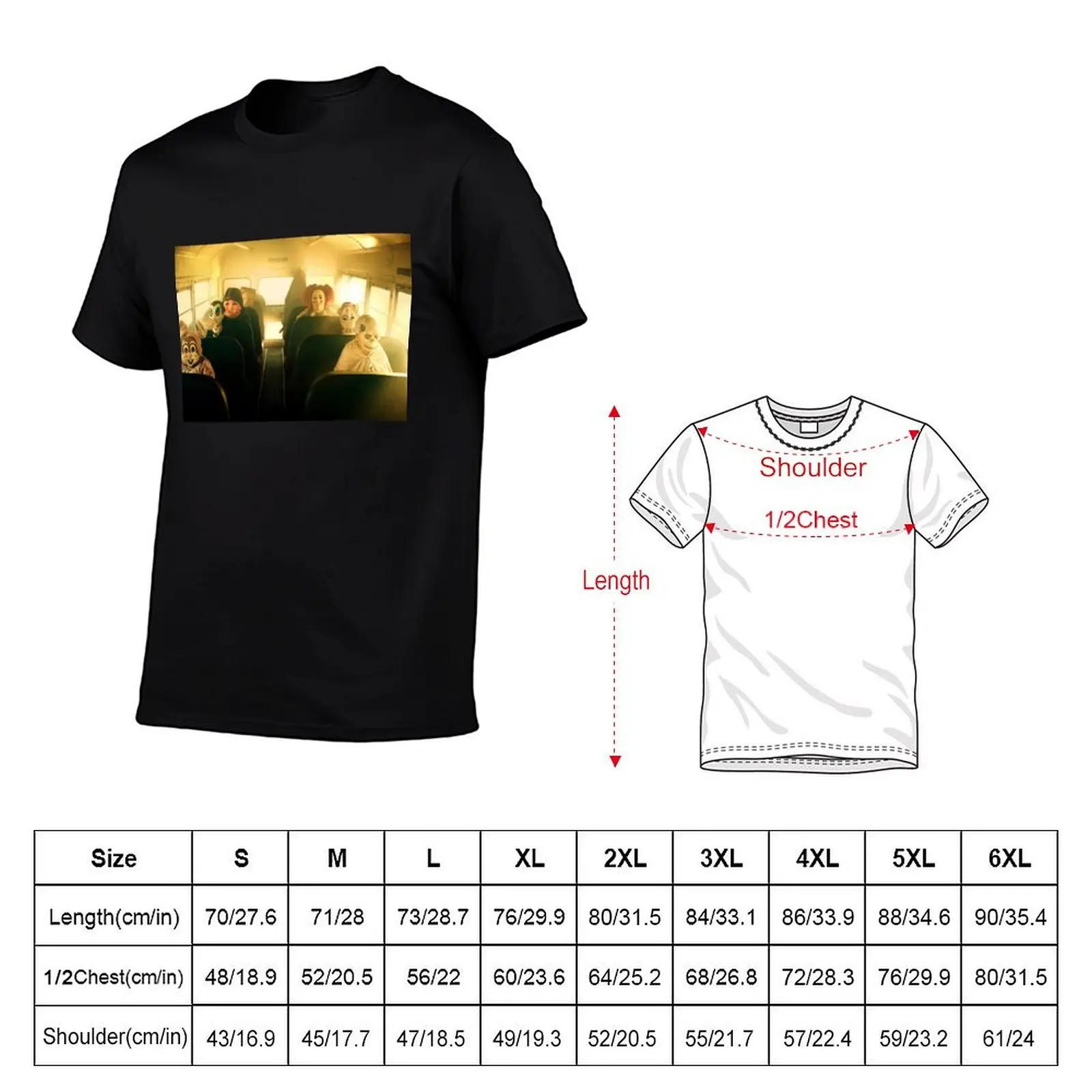 Masked School Bus Goers T-Shirt plus sizes custom shirt anime shirts men