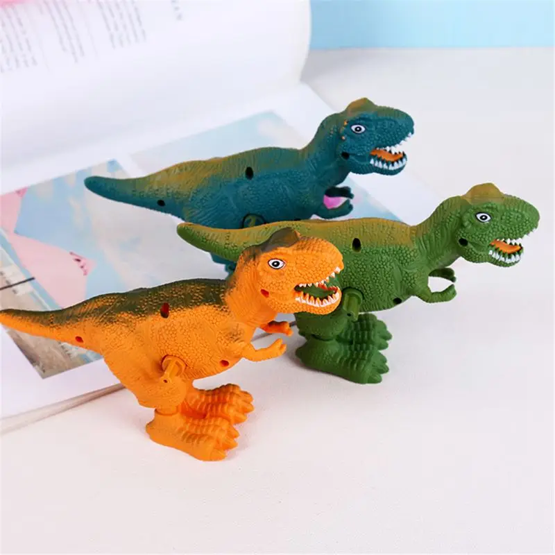 7-дюймовая забавная заводная игрушка с пружинным пластиковым танцующим динозавром для младенцев, подарок S, Прямая поставка