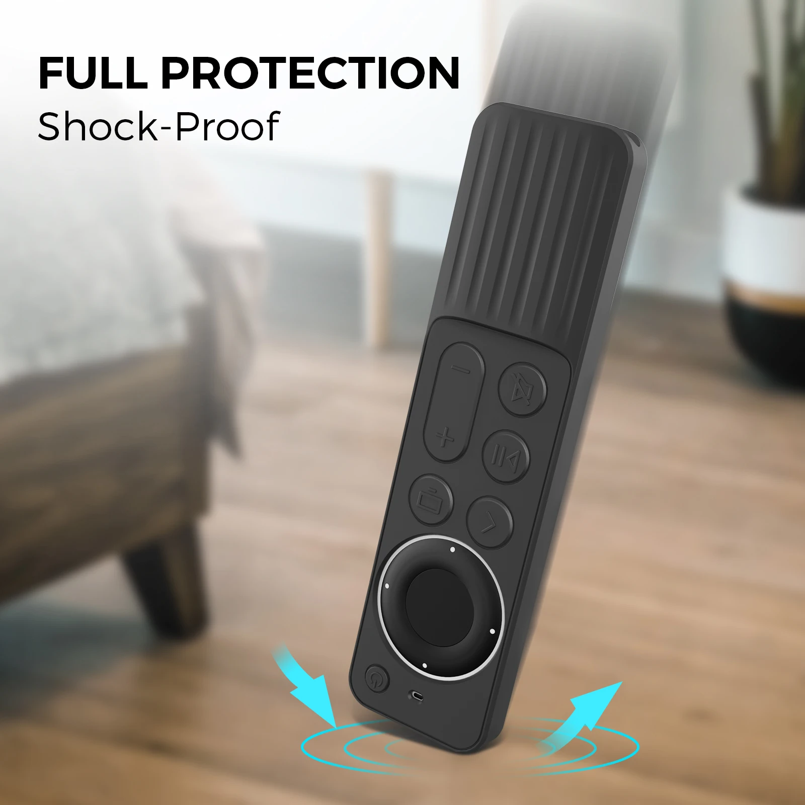 For Ap ple TV Remote Control Silicone Protective Stripe Anti fall Protector Case For Siri Remote 2&3