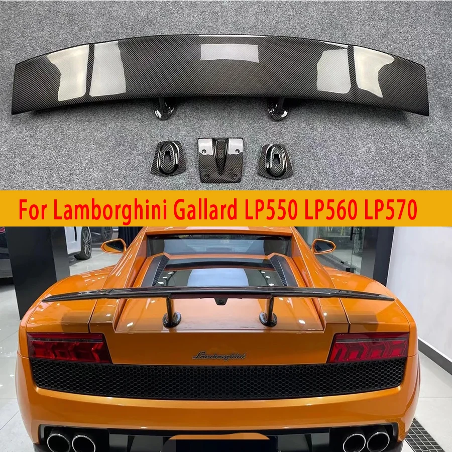 

For Lamborghini Gallard LP550 LP560 LP570 carbon fiber Tail fins Rear Spoiler Guide Wing Rear Wing diverter Car Accessories