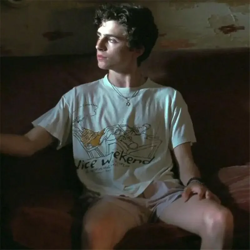 Call Me By Your Name Timothee Chalamet T-shirt Men Women Summer T-Shirt Cotton Summer Loose Shirt Unisex Gifts