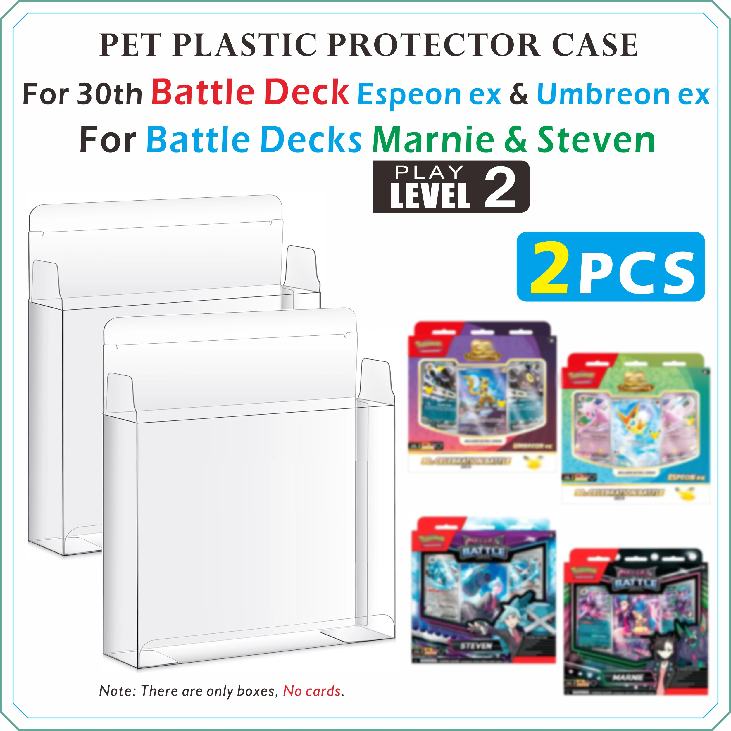 PET Plastic Protector Case For【PLAY LEVEL 3】 League Battle Deck / 【PLAY LEVEL 2】 30th Battle Deck