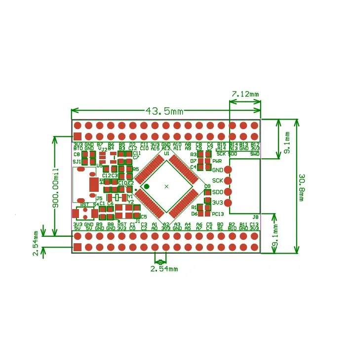 N32G032R8L7 Development Board Core Board N32G032 Learning Board Replaces STM32