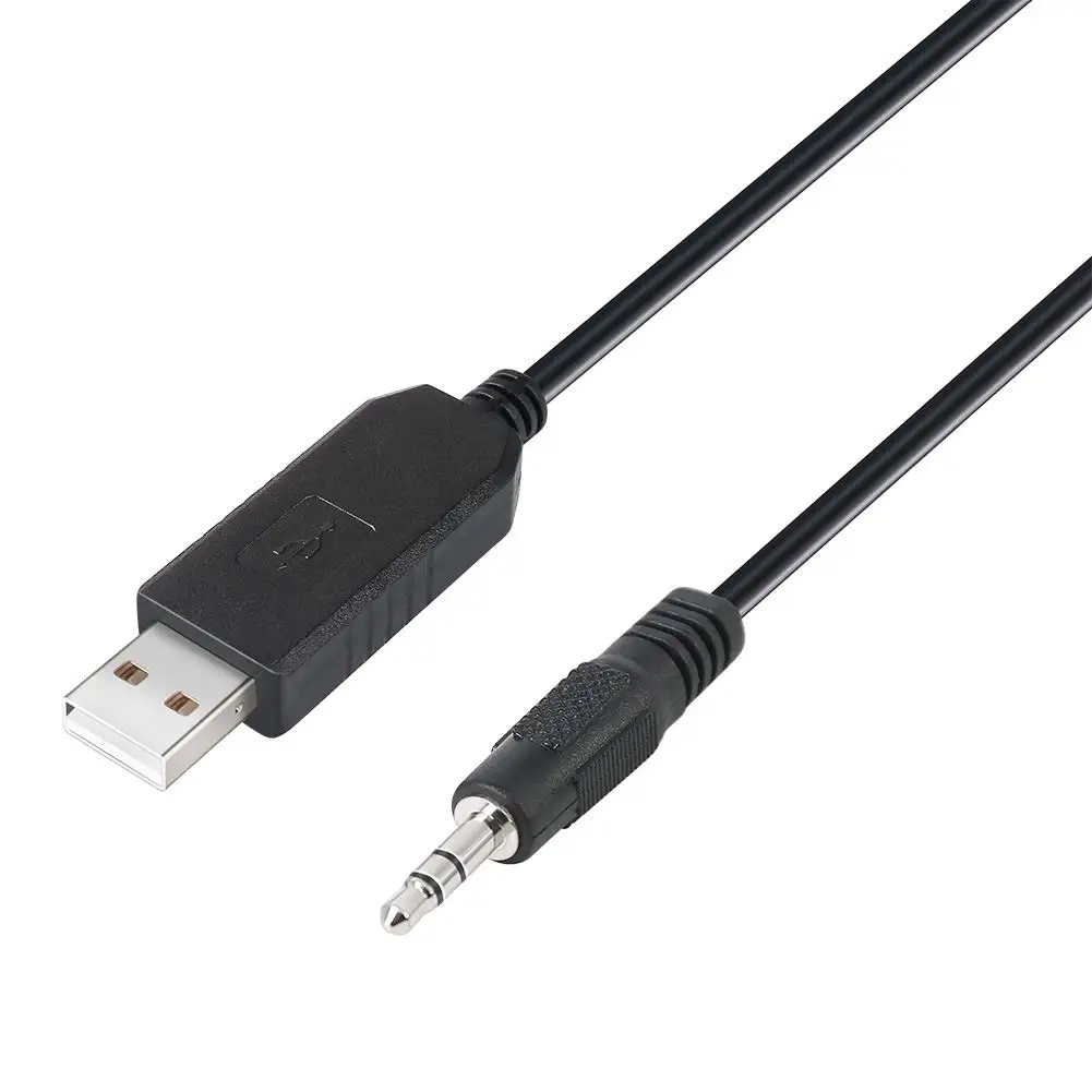 6ft FTDI USB TTL to 3.5mm 3.3V Adapter Cable FT232RL Chip Audio Jack TX RX Signal Windows 10 8 7 XP Vista (6 Feet, Black)