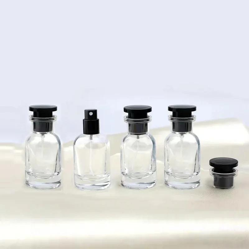1/2/3/4/5 Stück 30 ml Glas leer nachfüllbar Parfümflasche Zylinder, Reise tragbare Parfümzerstäuber Probenflasche