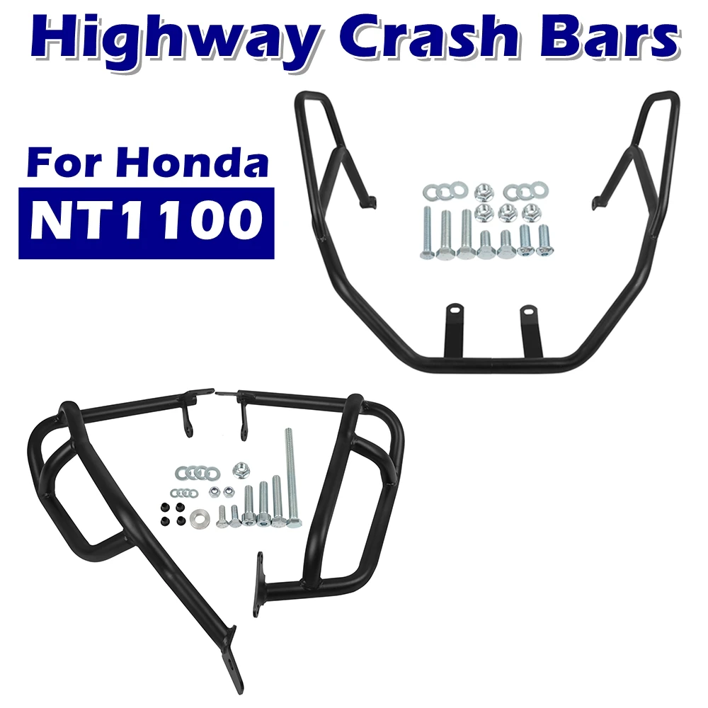

Motorcycle Highway Crash Bars For HONDA NT1100 NT 1100 2022 2023 2024 Upper & Lower Engine Guard Protection Frame Bumper