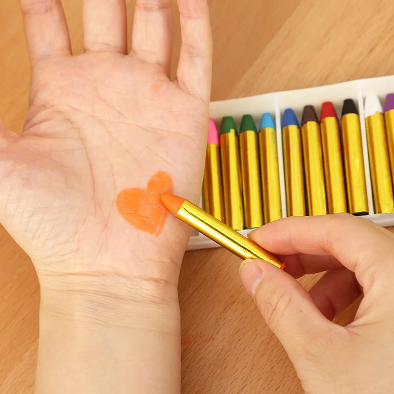 16 قطعة من أقلام تلوين طلاء الوجه، مجموعة أدوات طلاء الوجه والجسم لجميع القديسين أو حفلة عيد الميلاد، مكياج ماردي غرا